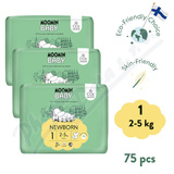 Moomin Baby 1 Newborn 2-5kg eko plenky 3x25ks