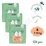 Moomin Baby 4 Maxi 7-14kg eko plenky 3x42ks
