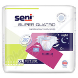 Seni Super Quatro inkon. plen. kalh. s leptky XL10ks